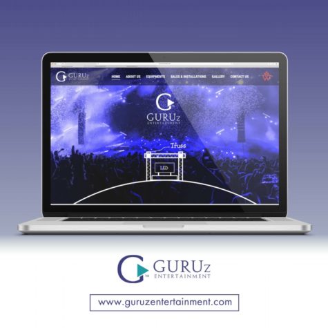 <h4>Guruz Entertainment<br/> Web Design</h4>