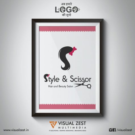 <h4>Style & Scissor Salon<br/>Logo Design</h4>