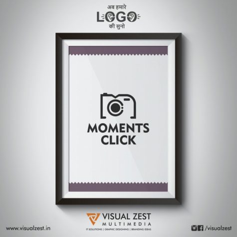 <h4>Moments Click Photography<br/>Logo Design</h4>